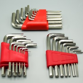 Resim 5/8pcs Dayanıklı Çelik Allen Anahtarı Seti, Hassas Altıgen Anahtar Alet Seti, Cebi Boyutunda Mekanik El Aletleri Verimli Onarım ve Bakım için 