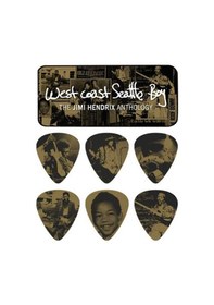 Resim Jim Dunlop Jimi Hendrix West Coast 6lı Pena Seti Heavy 