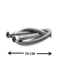 Resim Hms Klozet Flex Bağlantı Taharet Seti 70 CM Krom 