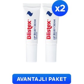 Resim Blistex Lip Relief Cream SPF10 Çatlamış Dudaklar için Bakım Kremi 2 x 6 ML 