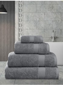 Resim Cotton Arel Pamuk Banyo Havlusu 70x140 Gri 