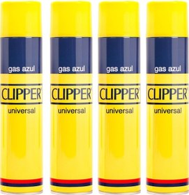 Resim Clipper Ehediye Universal Gas Azul Çakmak Gazı Hu75Azul 250 ML x 4 Adet 