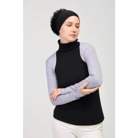 Resim Manolyaşal Uzun Kollu Kurtarıcı Terletmeyen Tesettür Bolero - Gri 