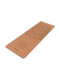 Resim Gymo Pro Series Hizalamalı 5mm Doğal Mantar Cork Yoga Matı Pilates Minderi Mandala 
