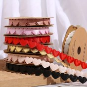 Resim Çeşitli Renklerde 900cm'lik Canlı Aşk Temalı Polyester Kurdele - Çiçek Buketleri, Pasta Süsleme & Hediye Paketleme için Mükemmel - Beyaz Dahil, Çiçek Buketi için Kurdele 