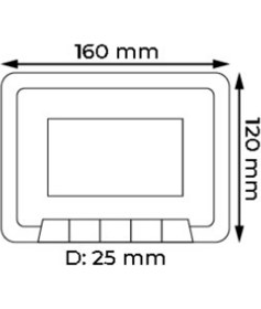 Resim Multibus Sistem MB45-B 4.3 Inç Daire Görüntülü Diafon Ekranı 9g 01 03 0001B 