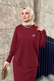 Resim Denivy Tesettür İkili Triko Takım - Rahat ve Şık Kombin DNV-000137 