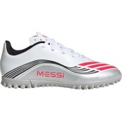 Resim adidas Unisex Çocuk Beyaz Halı Saha F50 MESSI CLUB TF J JP7453 