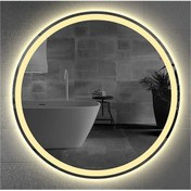 Resim Toprak dekor 80 Cm Banyo Aynası Konsol Aynası Ledli Ayna 