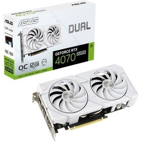 Resim Asus Geforce Dual 4070 Super Evo Beyaz 12gb 192bıt Gddr6x Oc Hdmı Ekran Kartı 