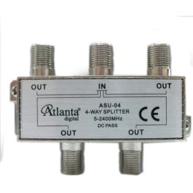 Resim Atlanta ASU-04 1/4 4lü Uydu Bölücü Splitter 5-2400 MHz 