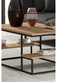 Resim Orta Sehpa Delux Raflı Atlantik Çam Çok Renkli 