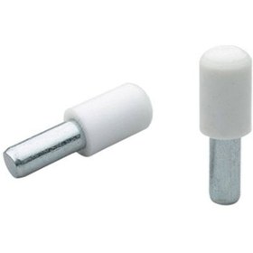 Resim SELHAM TİCARET Plastik Başlı Metal Raf Pimi Beyaz (5000 Adet ) Rafpım5000 