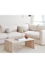 Resim MIARIK DESIGN & DEKORASYON Traverten Orta Ofis Sehpa Kevin 