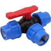 Resim Novahub 20-50mm Siyah+mavi Küresel Vana Seti 20/25/32/40/50mm Xpe Boru Bağlantılı 1 Adet 20mm-50mm Pe Boru Vana Aksesuarı 50mm 