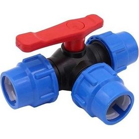 Resim Novahub 20-50mm Siyah+mavi Küresel Vana Seti 20/25/32/40/50mm Xpe Boru Bağlantılı 1 Adet 20mm-50mm Pe Boru Vana Aksesuarı 50mm 