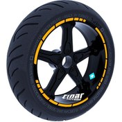 Resim Moto GP Stili Taksi Sarısı Jant Şeridi Sticker Çınar Extreme 