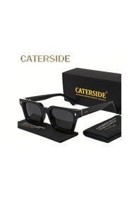 Resim Willowhaven Caterside Klasik Kare Tac Lens Asetat Metal Çerçeve Rc005 C01 Siyah +3 Gözlük 12+ 