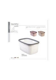 Resim Motek MT-02 4 Taraflı Tutulabilen Çamaşır Sepeti Selesi Beyaz Gri Beyaz - Gri 