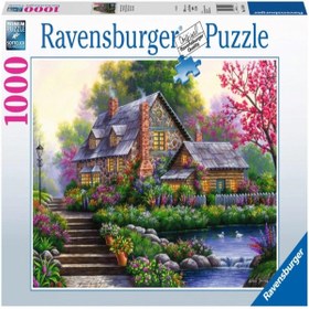 Resim Ravensburger 1000 Parça Puzzle Romantic Cottage 151844 