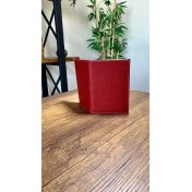 Resim Efe Deri Dikişli Araç Ruhsat Kılıfı Kabı Ruhsatlık Ruhsat Koruyucu 