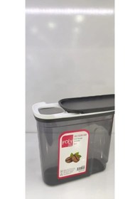 Resim 1.8 Litre Poly Erzak Saklama Kabı Kızaklı Kapak Royaleks-bnm-0650 Diğer 