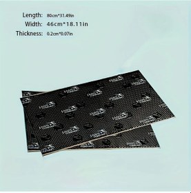 Resim Topnotch Premium Neopren Kauçuk Ve Alüminyum Oto Karavan Ses Yalıtım Kiti 18x31 İnç 