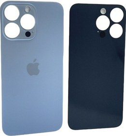 Resim Kdr İphone 13 Pro Max Arka Pil Kapağı Bighole Mavi 