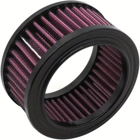 Resim Sportster 1200 (2004 ve sonrası) & XL1200L için Fit Hava Temizleyici Yedek Filtre - Dayanıklı Metal ve Kauçuk Bağlantı, Kırmızı 