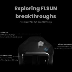 Resim Flsun S1 Ultra Yüksek Hızlı 3D Yazıcı 