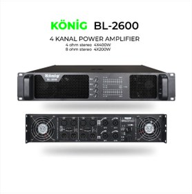 Resim König B–2600 1600 Watt 4 Kanal Power Anfi 