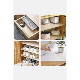 Resim Eco Lounge Şeffaf Raflık Kaymaz Dolap Içi Çekmece Raf Örtüsü Kaydırmaz 45 cm x 3 Metre Koruyucu Ev Ürünü 