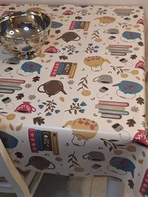 Resim Elyaflı Pvc Muşamba - Desenli Silinebilir Masa Örtüsü Yeşil Fnt1232 140 