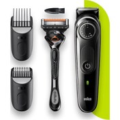 Resim Braun Bt 3342 Ayarlanabilir Taraklı Saç & Sakal Şekillendirici + Gillette Hediye 