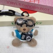 Resim Silver1 Iyi Şanslar Bebek Sevimli Karikatür Peluş Bebek Çanta Kolye Kız Öğrenci Bebek Asılı Anahtar (Yurt Dışından) 