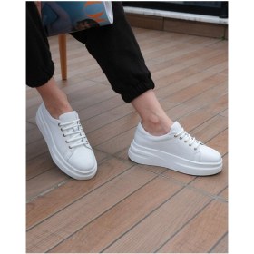 Resim Follini Kadın Deri Sneaker Vizon 