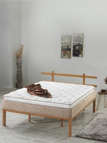 Resim Mu&bah Ultra Ortopedik Aqua Pedli Paket Yaylı Peluş Tavşan Tüyü Kumaş Yatak 120x200 