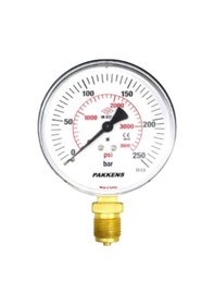 Resim Çap 40 ALTtan 250 Bar Kuru Manometre - Pakkens 