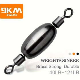 Resim 9KM 5 adet Balık Ağı Sinker (1.1g-18.5g) Rulo Swivels (40LB-121LB) ile, Çelik Güçlü ve Dayanıklı, Lure Balıkçılık Bağlantı Terminal Tackle, Tatlı Su Tuzlu Su 