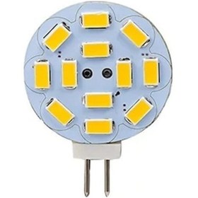Resim G4 Led Ampul 12-30 Volt Yuvarlak Iğne Bacak Gün Işığı Gün Işığı 