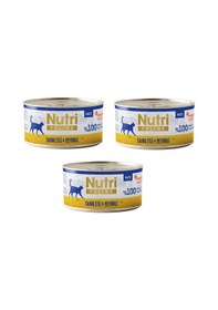 Resim Nutri Feline Tavuk Etli Ve Peynirli Pate Tahılsız Yetişkin Kedi Konservesi 70 G X 3 Adet 