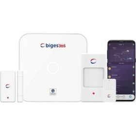 Resim Biges BGS365-BK-N Iot Smart Network Kablosuz Alarm Kiti 1 Yıl Uzaktan Izleme Dahil 