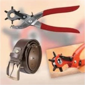 Resim Kemer Delme ve Perçin Pensesi Ikli Set Deri Plastik Delici 