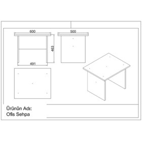 Resim Robin Home Verona Abcf Ofis Büro Masa Takımı Meşe-siyah 