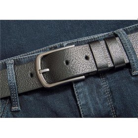 Resim Bosskan Spor ve Klasik Siyah Hakiki Deri Erkek Kemeri 4 CM 