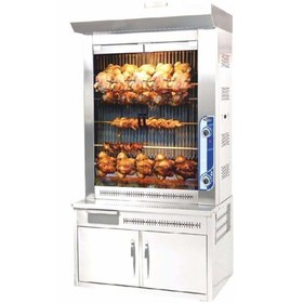 Resim Pimak Dökümlü Piliç Makinesi Tüplü 6 + 5 Şiş 55 Piliç 120 x 80 x 200 (cm) 