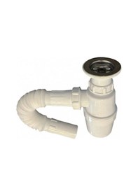 Resim Taslı Körüklü Lavabo Sifonu - 888lts Beyaz 