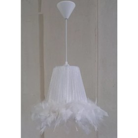 Resim Onay Avize Beyaz Organze Avize M-454 Yatak Odası Çocuk Odası Genç ve Bebek Odası Avize Aydınlatma Sarkıt 