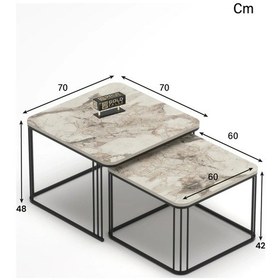 Resim Uslucan Alışveriş Orta Sehpa İkili Alize Efes Çok Renkli 