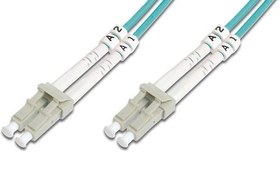 Resim BC-FO-5LCLC-30/3 Beek LC-LC Fiber Optik Patch Kablo, 30 metre, Multimode, , 3.0mm Duplex, 50/125, OM 3, LSZH 